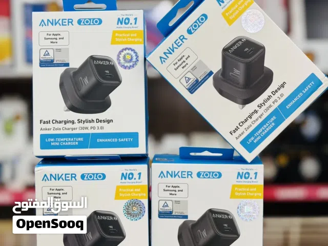 شاحن انكر 18 شهر ضمان ANKER ZOLO CHARGER ( 30W  PD 3.0 )