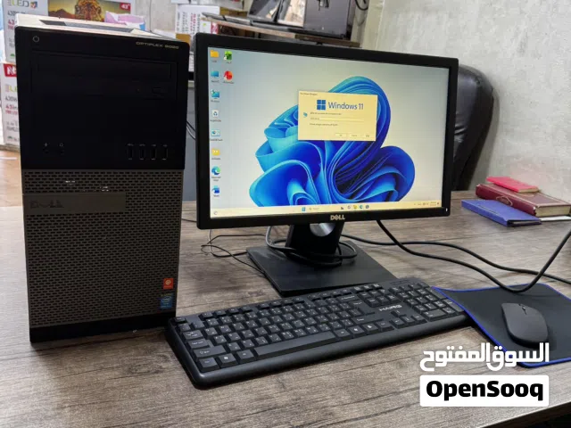كمبيوتر كامل عملي جدا نوع ديل افضل سعر بسوق  و موصفات جيده جدا لجميع الأعمال و الالعاب عاديه