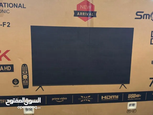 شاشة 70 أنش ناشونال سونيك 4ksmart أندرويد 14 مع قاعده جداريه تتوفر لدينا خدمة التوصيل