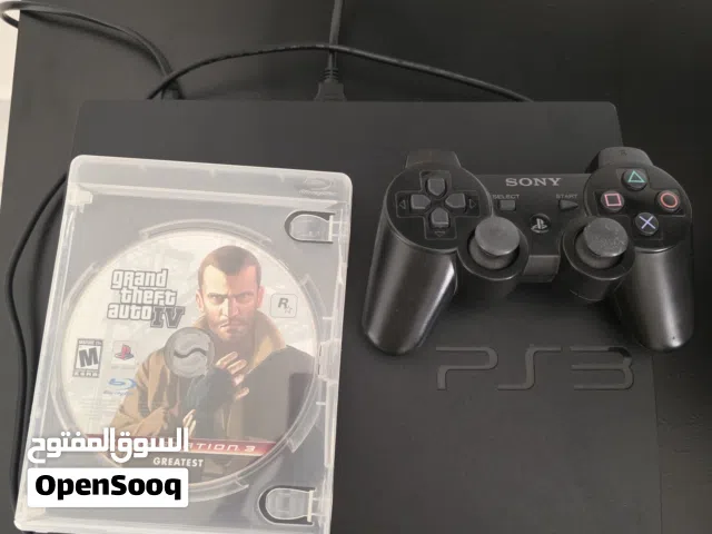 سوني 3 نظيف جدآ مع جميع ملحقاته و شريط GTA 4