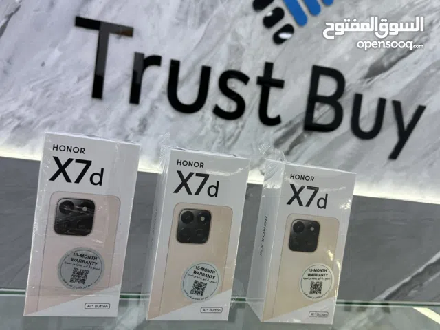HONOR X7D 8ram /256 GB new هونر اكس 7دي 8رام /256 جيجا جديد مسكر فلكرتونه كفاله الوكيل 12 شهر