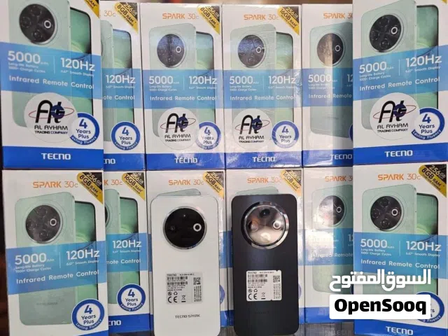 جهاز جديد بالكرتونة Spark 30c رام 12 جيجا 128 مكفول سنة متوفر توصيل