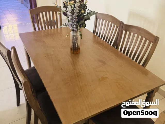 6 seater dining table with chairs