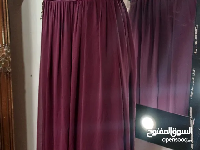 فستان سهرة لون عنابي مميز جدا