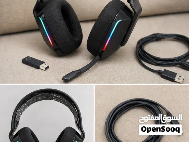 سماعةlogitech G733 الأصلية للبيع سماعة لاسلكية مميزة مخصصة للألعاب صوت قوي وواضح مع إضاءة RGB ومايك