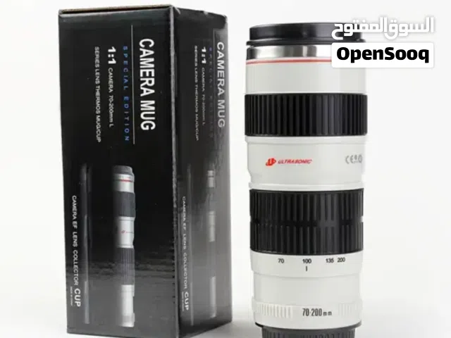 كوب حراري شكل عدسة كاميرا 70-200mm – ستانلس ستيل 440ml