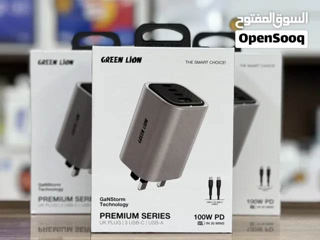 شاحن جداري 40 واط مع سلك Green Lion GaNPremium 40W PD Charger