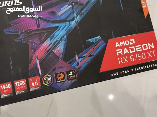 للبيع كرت شاشة RX 6750 XT نظيف استعمال شخصي