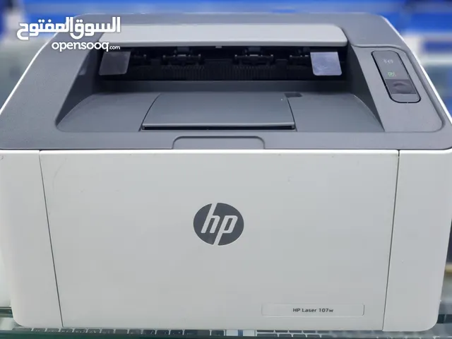 HP LASER 107W PRINTER GOOD CONDITION BLACK AND WHITE WITH WIFI PRICE ONLY 35 RIYAL