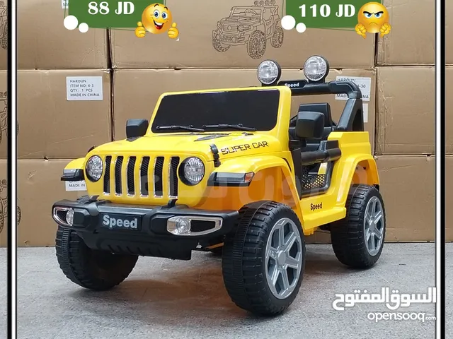 سياره ( جامبو ) مع مفتاح 4 دبل ماتور تناسب من عمر 1 الي 8 سنوات حسب حجم الطفل وارد اوربي