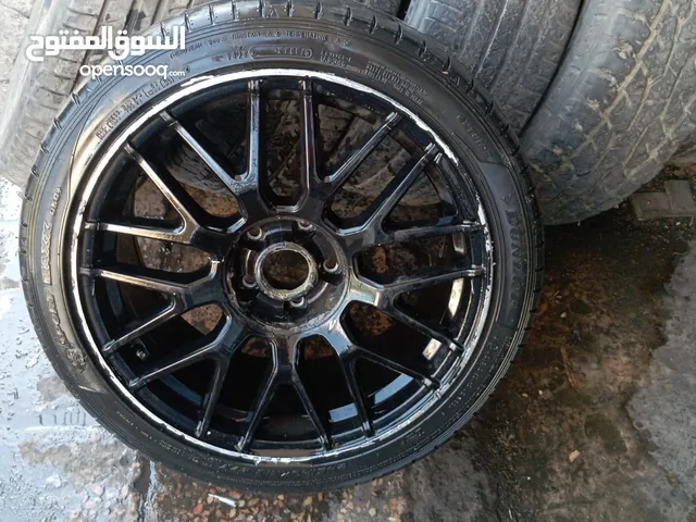 جنطات مرسيدس سستم (System) مع الكاوتشوك للبيع بسعر حرق - تصميم بشكل AMG 18" مع الطاسات الأربعة