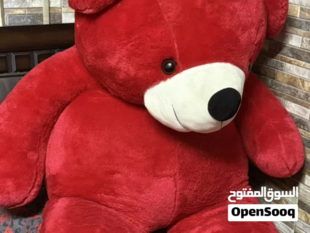 دميه لعبه دب احمر حجم كبير ، للبيع