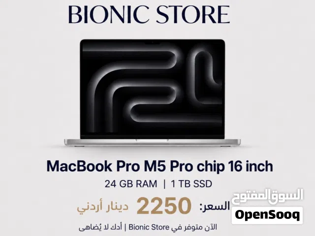 Macbook Pro M5 Pro chip 16 inch