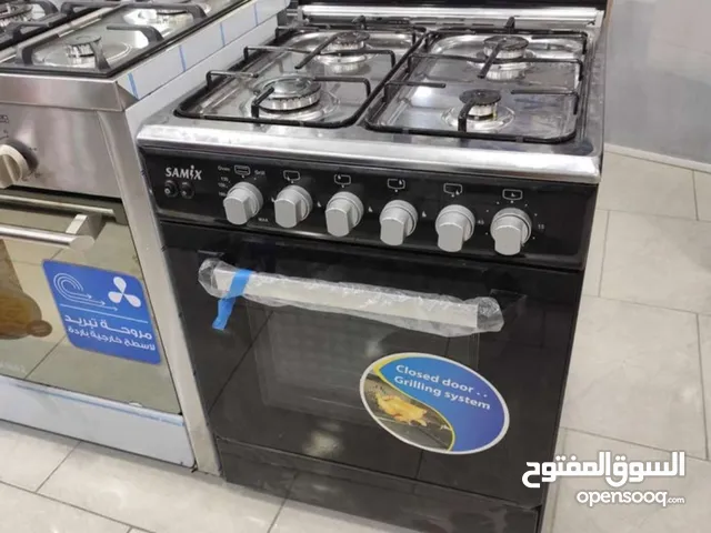 فرن غاز 4 عيون سامكس 60 ب 60 فل سيفتي اضائة مع شعلة صناعة مصري كفاله عامين
