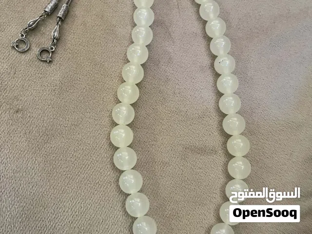 سبحة كهرمان بلطيقي حر طبيعي قديم مع شرشوبه فضة عيار 925