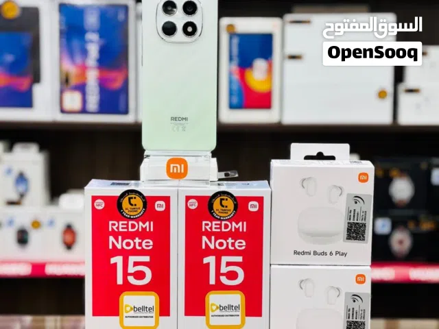 REDMI NOTE 15  5G 8/256GB شاومي نوت 15 5 جي 256 جيجا 8 رام