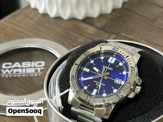 ساعة كاسيو casio أصلية جديدة كليًا بورقتها