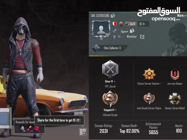 Pubg Accounts and Characters for Sale in Northern Governorate