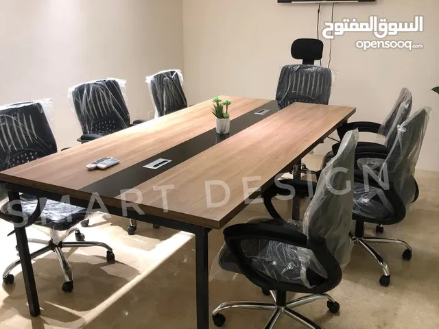 ترابيزه اجتماعات ميتنج روم خشب mdfاسباني متاح تنفيذ جميع الالوان والمقاسات والأشكال مقاس