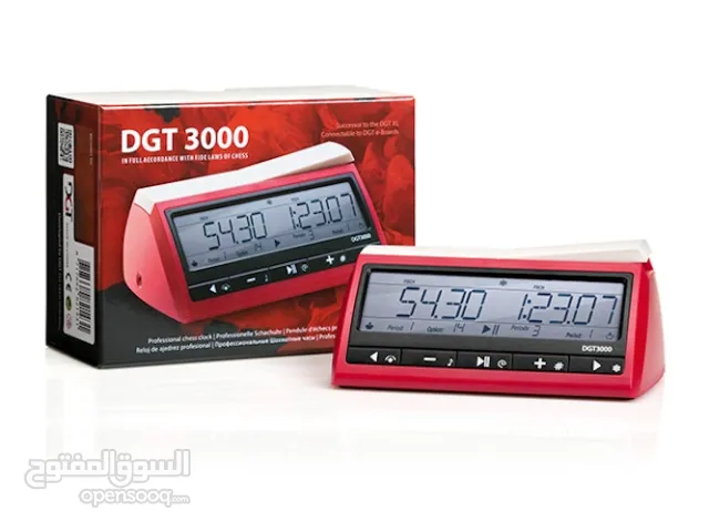 ساعة شطرنج شطرنج نوع DGT3000 المعتمدة من قبل الاتحاد الدولي للشطرنج(FIDE)