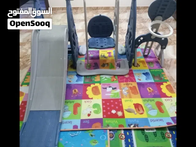 للبيع لعبة رنجوحه+زحليقة+كرة السلة=15ريال