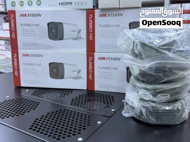 بكج 4 كاميرات مراقبة ملون نهاري مع كامل المستلزمات للتفاصيل اقرأ بالاسفل