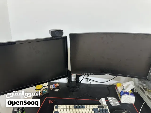 3 شاشات للبيع مع ستاند شاشه ثنائي هايدروليك