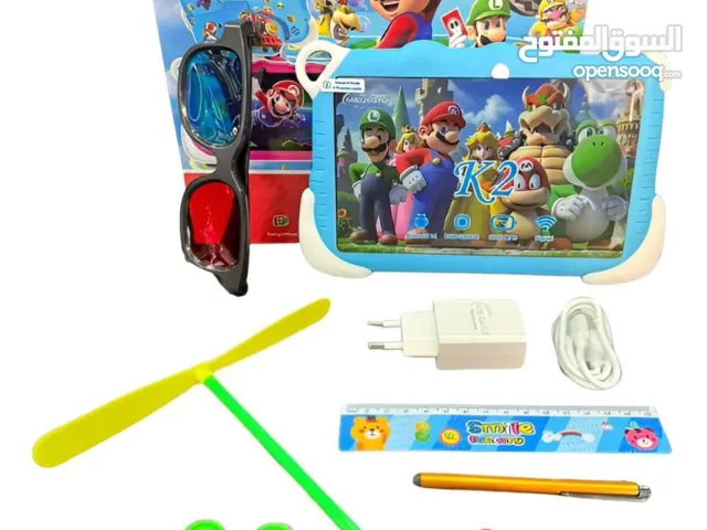تابلت الأطفال K2 الذكي تعليم وترفيه في جهاز واحد  تابلت مخصص للأطفال بتصميم كرتوني جذاب وسه
