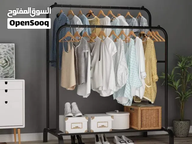 Steal clothes hanging stand with tyres