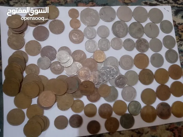 مجموعة عملات اردنيه عدد 120 قطعه من الفلس إلى نصف دينار