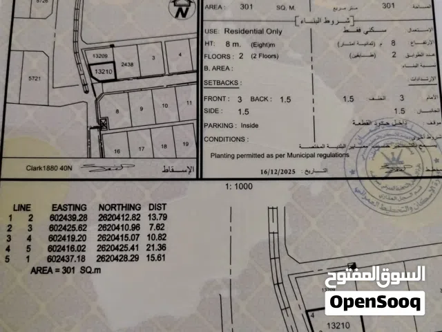 Residential Land for Sale in Al Batinah Al Rumais