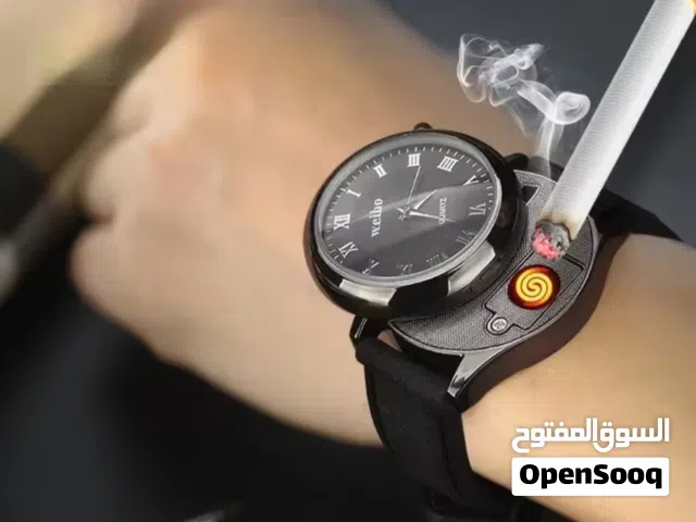 ساعة يد مع ولاعة مدمجة للبيع