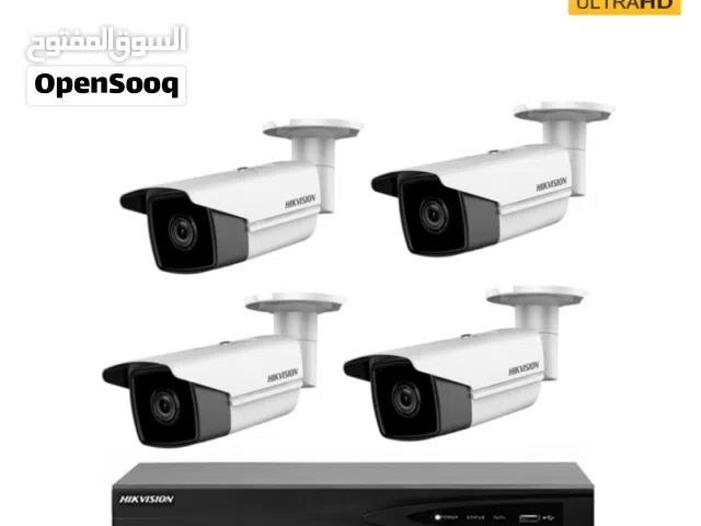 تركيب وصيانة كاميرات مراقبة ذكية (دقة 4K) للمنازل والمحلات