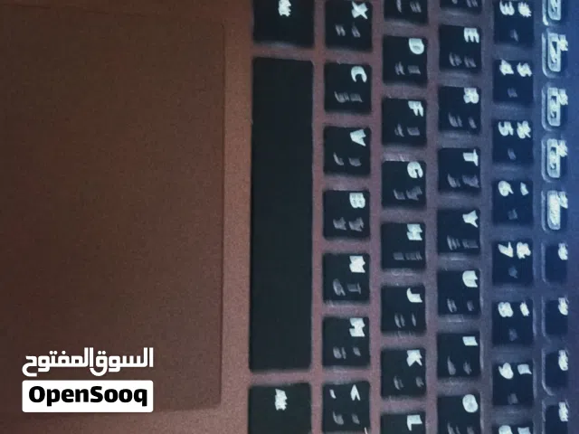 حاسبه فايو كورi7 رام 16 ذاكره 256 كيبورد مضيء شاشه لمس نضيف جذا