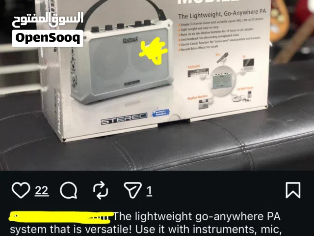 سماعه غنيه عن التعريف يركب فون مايك بيانو للعزف للغناء لكل شي صوت قوي جدا ونقي