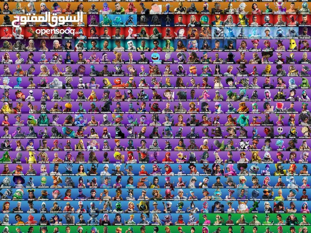 حساب فورت نايت من أندر الحسابات بسعر مغري يوجد فيه بلاك نايت اندر سكن موجود في العبه الجاد يتواصل