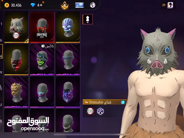 السلام عليكم حساب فري فاير للبيع100مقابل رصيد