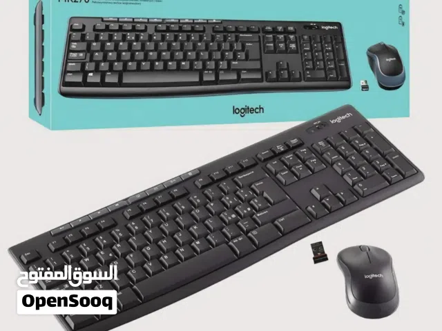 للبيع ماوس وكيبورد وايرلس عربي وانجليزي جديد من لوجيتك logitech mk270