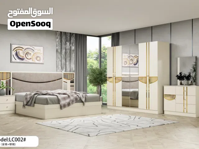 غرفہ نوم جدید مودیل 7قطع مع دوشق ترکیب شامل اوفر العسر