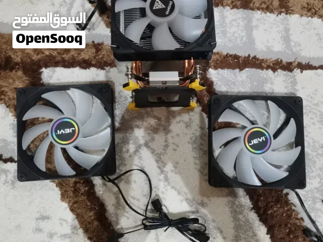 مروحة تبريد معالج من gamdias مع 2 مراوح RGB للكيس