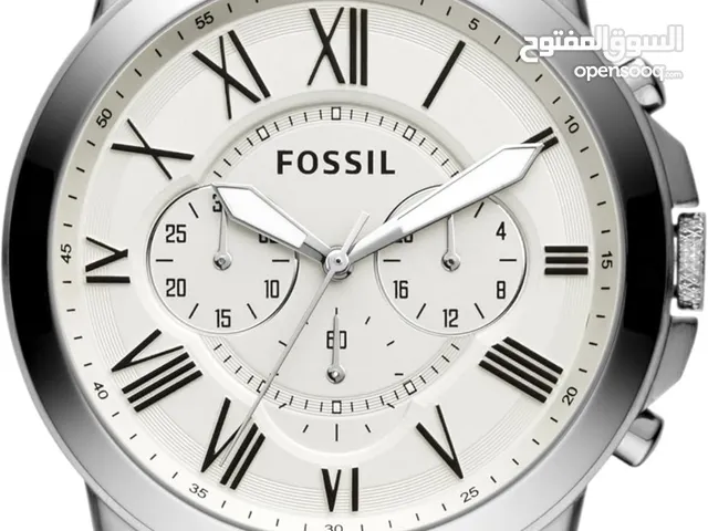 Fossil Grant FS4735 – Men’s White Dial Brown Leather Watch (Used)