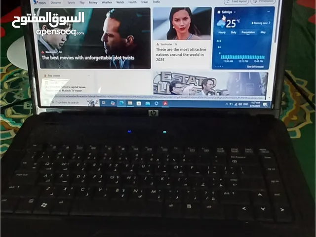 للبيه لابتوب hp 6730s مستعمل شاشةمقاس 15.6 inch