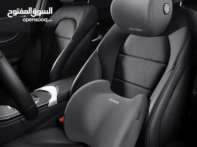 مسند ظهر و رقبة للسيارة متوفر بثلاثة اللوان اسود و برتقالي فاتح و رصاصي مريح جداً للقيادة الطويلة