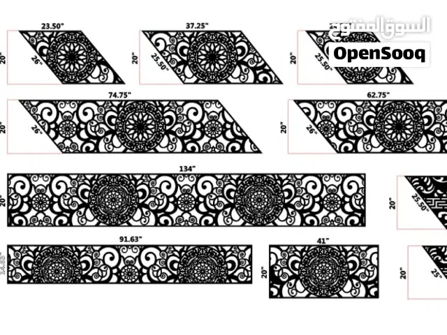 CNC laser cut design for metal