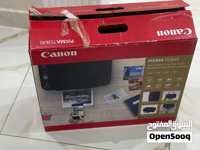 طابعة كانون ملون وعادي
