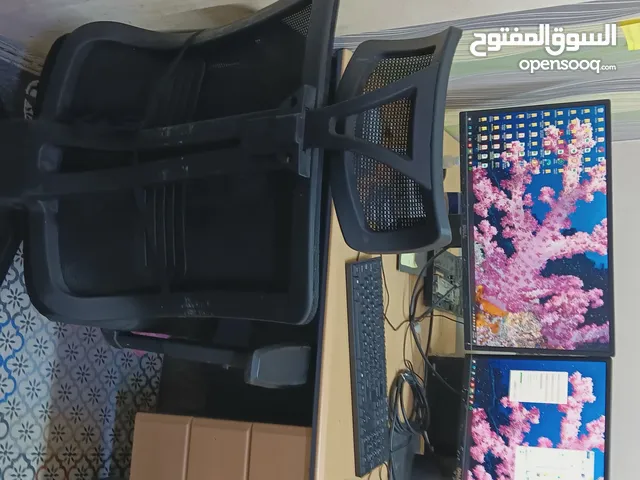 Complete Desktop Setup – Dual Monitors + Office Chair