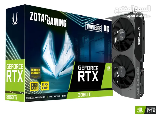 ZOTAC GeForce RTX 3060 Ti OC كرت احترافي للألعاب والمونتاج .