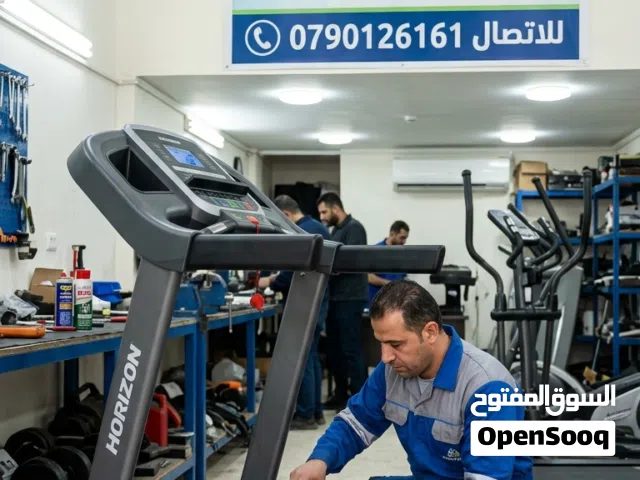 بيع و تركيب الأجهزة الرياضيه تجهيز وتجديد النوادي  فني اجهزه ركض جهاز تريدمل اجهزه مشي عمان السلط