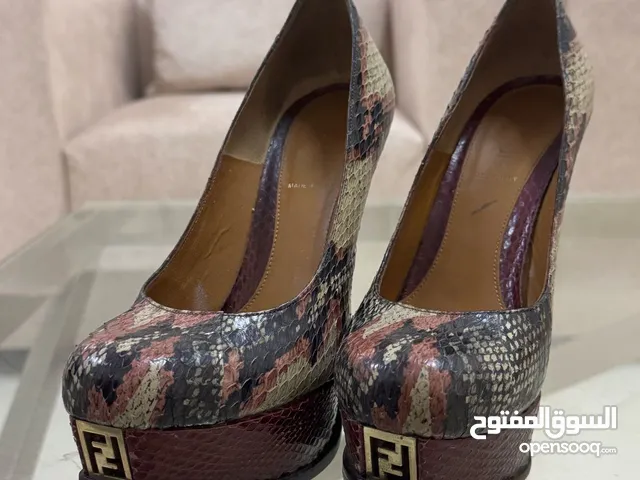 Fendi Python Heels