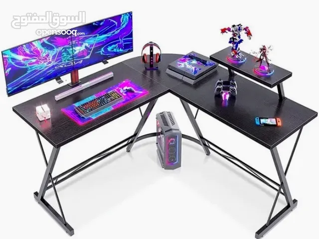 مكتب طاولة كبيرة مناسبة للدراسة والجيمنج حرف L gaming table